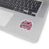 Pink Heart Chrome Eye Kiss-Cut Stickers