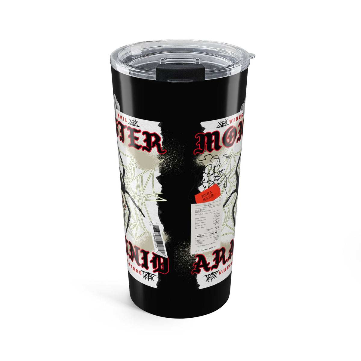 20oz Skull Spider Monster Tattoo Art Insulated Tumbler— Halloween 2026