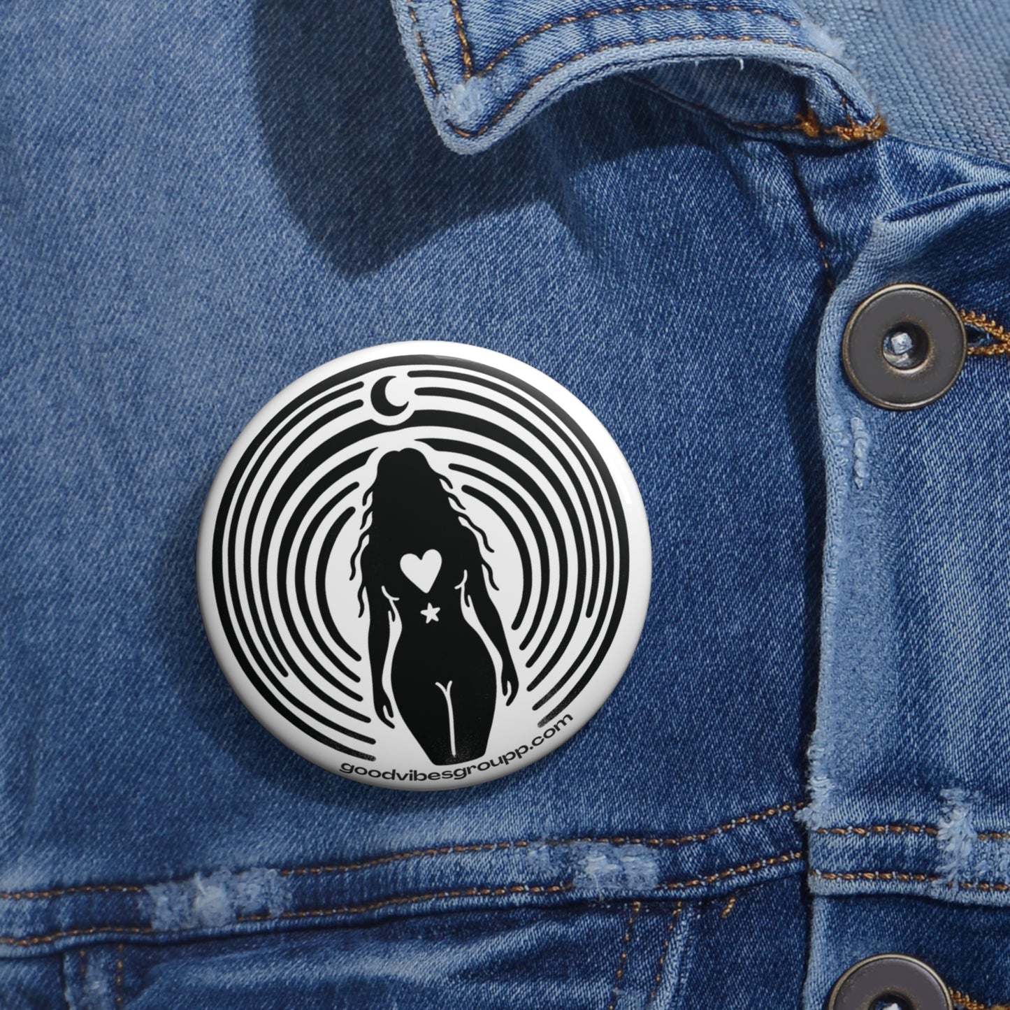 Moon Child Pin Button