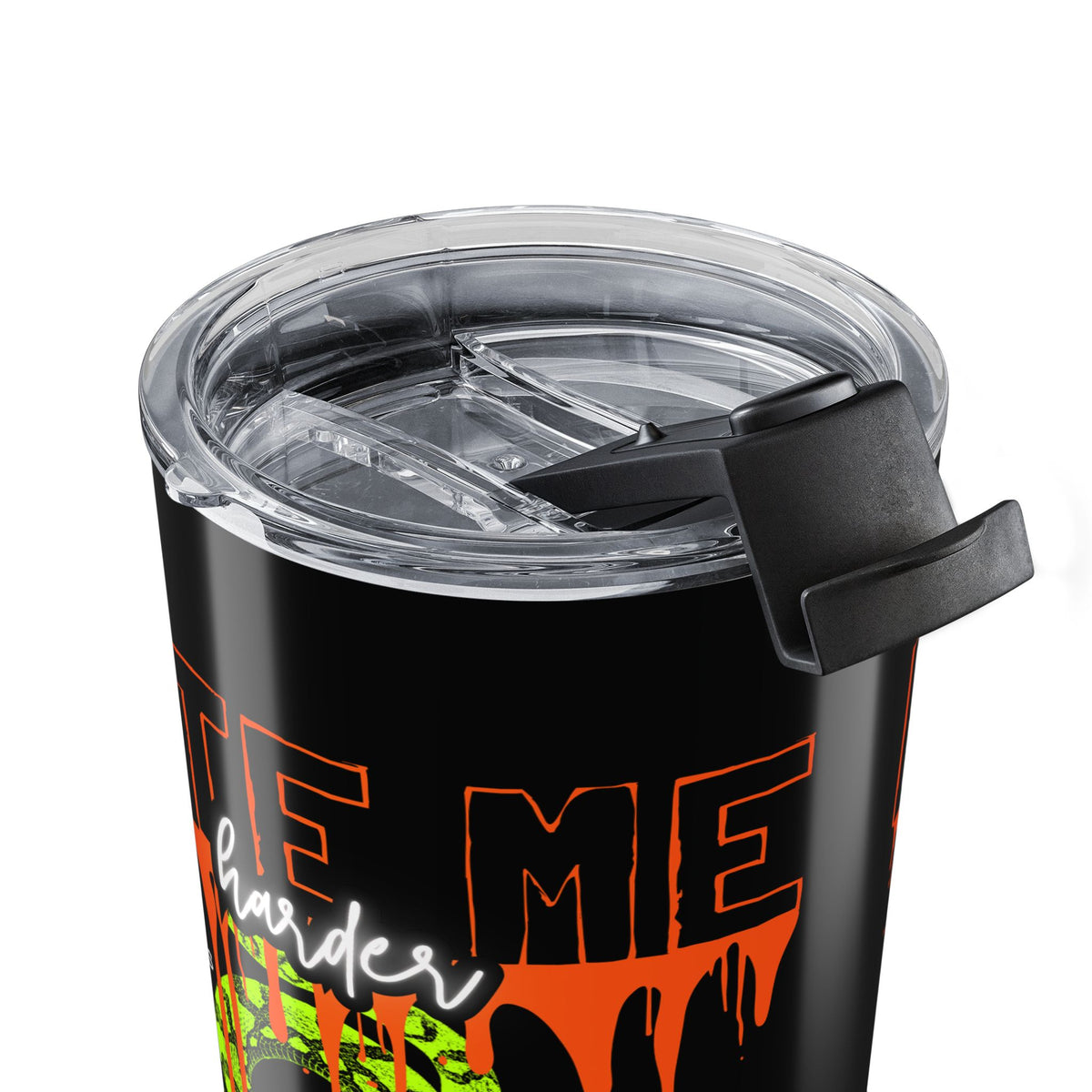 20oz Snake Drip Tumbler — Neon Zombie Skull Travel Cup— Halloween 2026