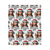 Christmas 'Birthday Boy' Velveteen Plush Blanket – Funny Holiday Portrait Throw