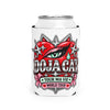 Red Heart Chrome Eye Can Cooler Sleeve