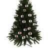 Red Heart Chrome Eye Aluminum Ornaments