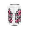 Pink Heart Chrome Eye Can Cooler Sleeve
