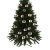 Red Roses Chrome Portrait Aluminum Ornaments