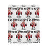 No Lifts No Gifts Santa Velveteen Plush Blanket