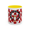 Coffee Mug — Red Rocket Corp Retro Rocket Logo Accent Mug (11/15oz)