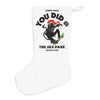 Santa Stocking – “You Did-” Skateboarding Monkey Christmas Gift Holder