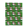 Christmas Time Santa Burning Money Velveteen Plush Blanket
