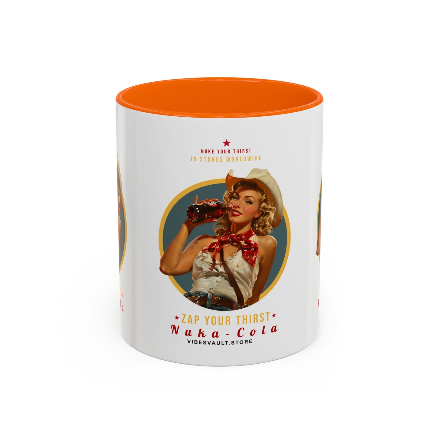 Apocalyptic Anime Coffee Mug — Nuka Cola Soda Girl Accent Mug (11/15oz)