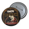 Date With Death Book Cover Badge- Dracula Pin Badge - Fall Halloween 2026