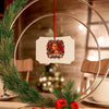 Red Roses Chrome Portrait Aluminum Ornaments