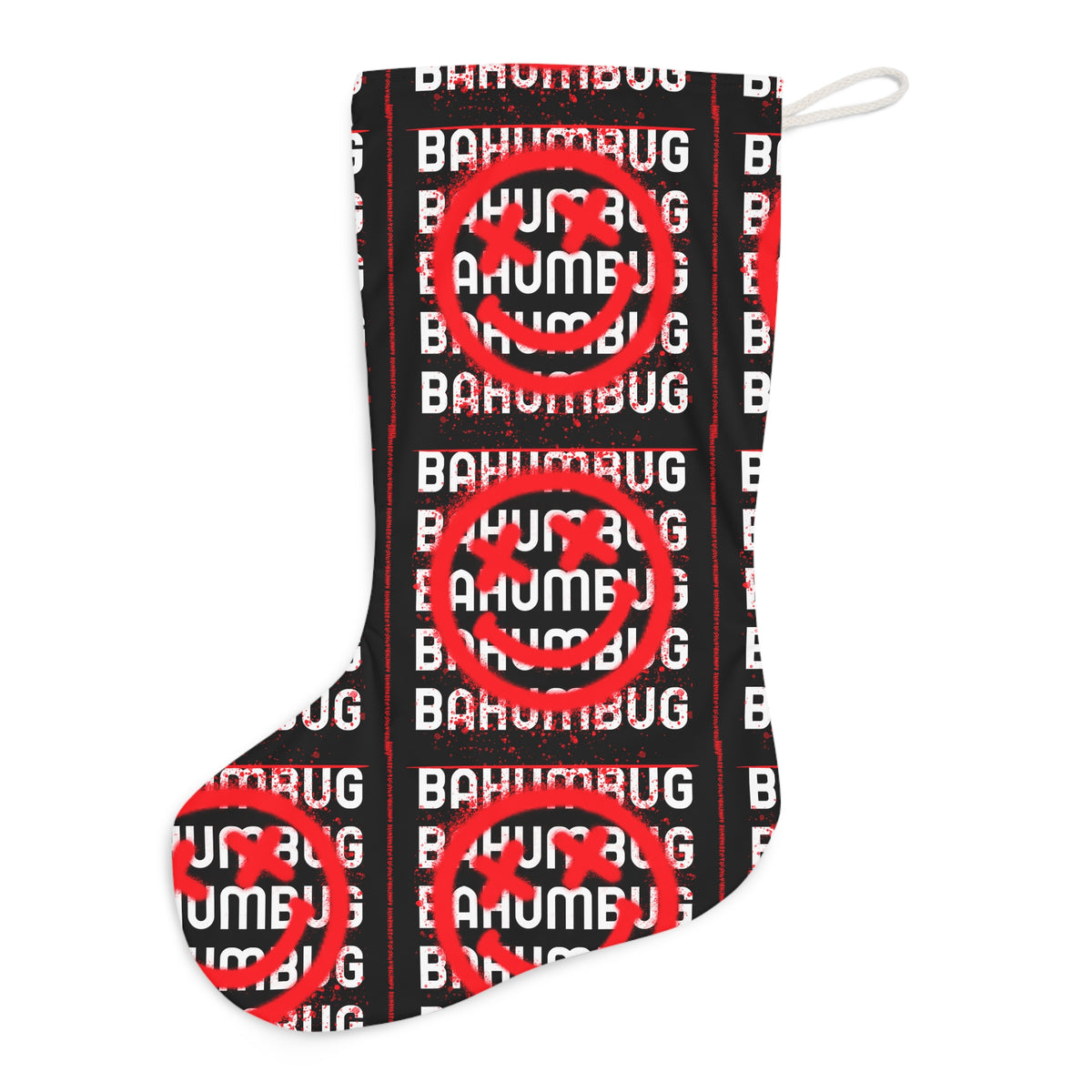 HOLIDAY Bah Humbug Santa Stocking