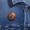 Anime Girl Gas Mask Pin Button — Fallout Post-Apocalyptic Cute Badge