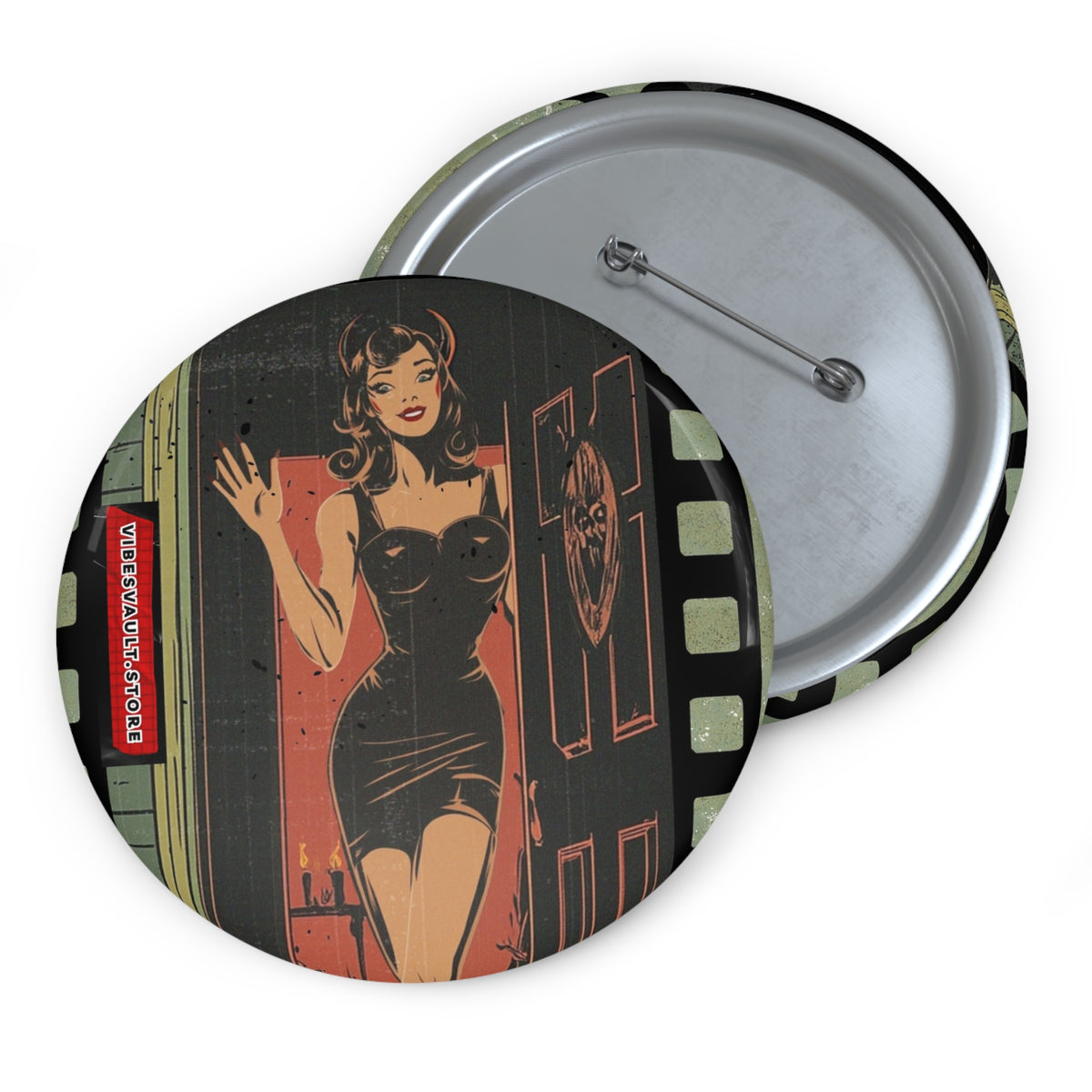 Vampire Halloween Costume Party Pin - Button Badge - Fall 2026