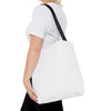 Pink Heart Chrome Eye All-Over Print Tote Bag