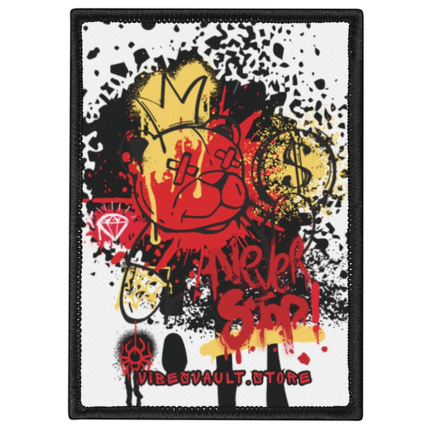 King Teddy Bear Iron-On Patch