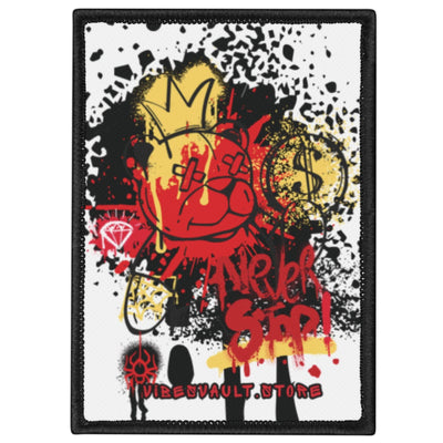 King Teddy Bear Iron-On Patch