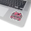 Pink Heart Chrome Eye Kiss-Cut Stickers