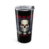 20oz Gothic Bat Tumbler — 'ASPD' Dark Skull Travel Cup