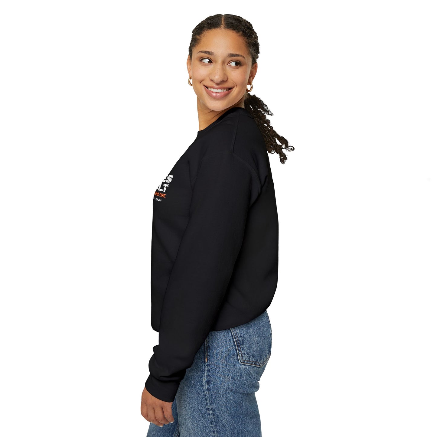 Vibes Vault Logo Sweatshirt with Starburst Unisex Heavy Crewneck