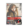 Halloween Kiss-Cut Vinyl Decal — "Happy Halloween" Horror Collage Sticker— Halloween 2026