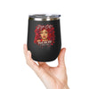 Rose Mosaic Portrait Wine Tumbler 12oz