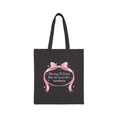 Coquette Ribbon Lace Parody Tote | pastel humor, ribbon art