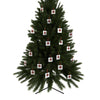 Red Roses Chrome Portrait Aluminum Ornaments