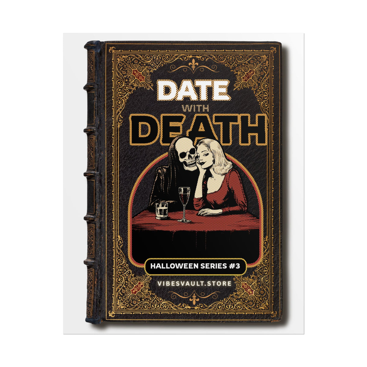 Date with Death Poster - Book Cover - Halloween Fall - Decorations