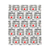 HOLIDAY Skeleton Heart Velveteen Plush Blanket