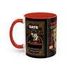 3 Book Covers Retro Vampire, Death and Black Cats Mug — Two-Tone Accent 11/15oz - Fall Halloween 2026