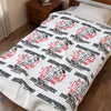 HOLIDAY Skateboarding Through the Holidays Velveteen Plush Blanket