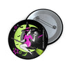 Moon Witch Skull Pin- Stars, Bats, Pink and Green Pin Badge - Fall Halloween 2026