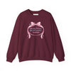 Having A Crisis But At Least It's Aesthetic Sweatshirt | coquette ribbon, pastel humor