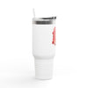 Rose Mosaic Portrait Insulated Travel Mug 40oz