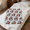 Christmas 'Birthday Boy' Velveteen Plush Blanket – Funny Holiday Portrait Throw