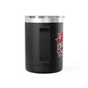 Red Heart Chrome Eye Coffee Mug Tumbler 15oz