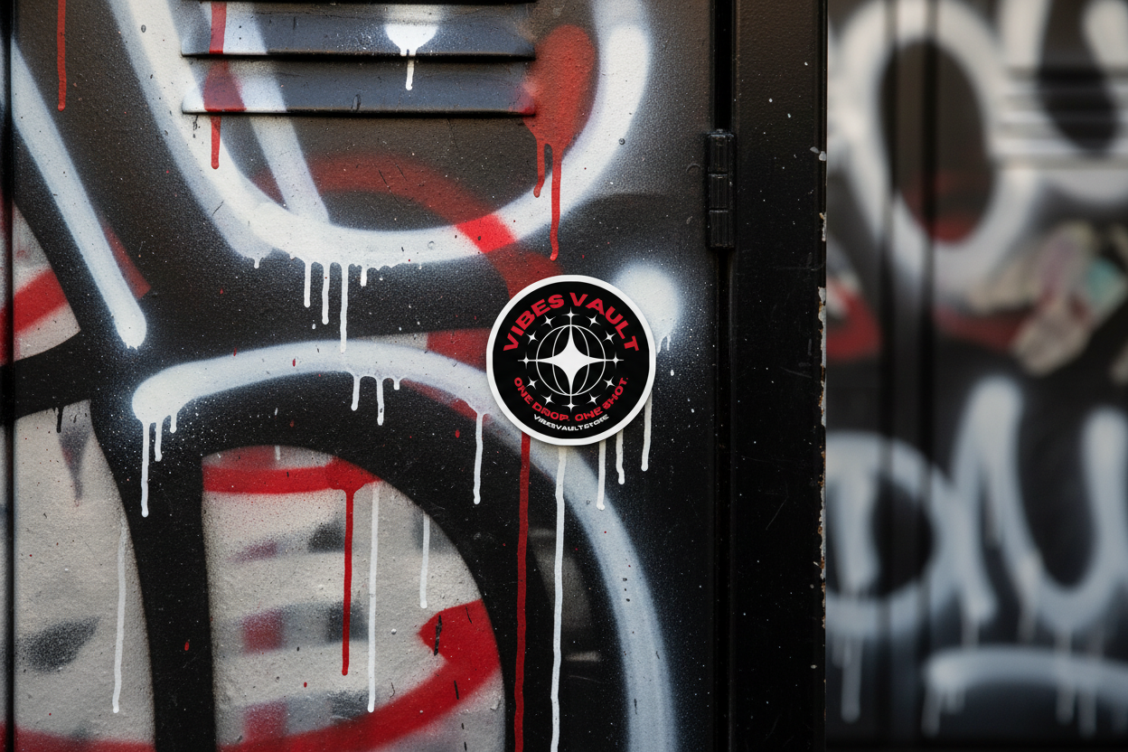 Vibes Vault Logo Refrigerator Magnets