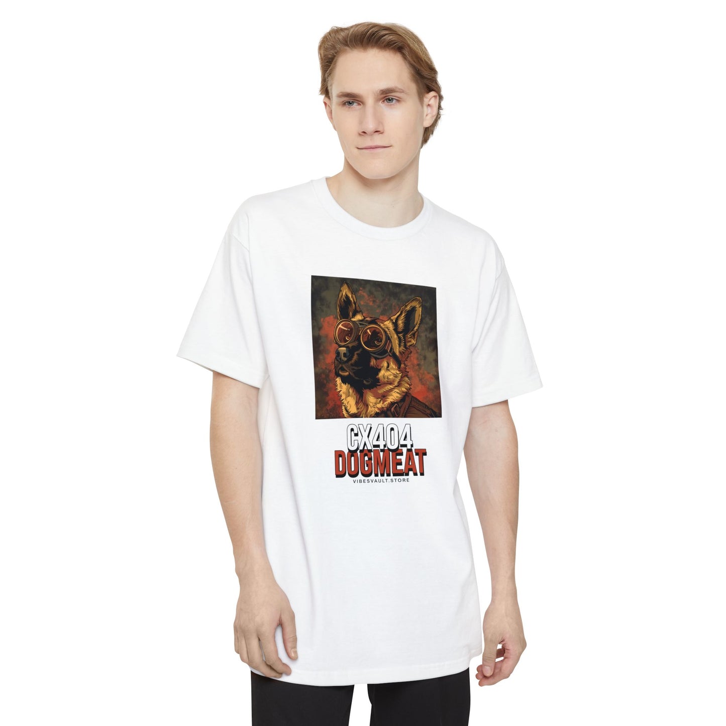 Dogmeat Portrait T-Shirt — CX404 Retro Vault Dog Design
