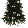Red Heart Chrome Eye Aluminum Ornaments