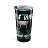20oz Stainless Tumbler — 'The Ring' Media Movie Inspired Graphic— Halloween 2026