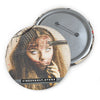 Creepy Comb Face Queen Button Pin - Scary Movie Inspo - Fall Halloween 2026