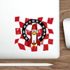 Red Rocket Corp. Fallout Die-Cut Sticker — Retro Rocket Logo Sticker for Laptops, Water Bottles & Gear
