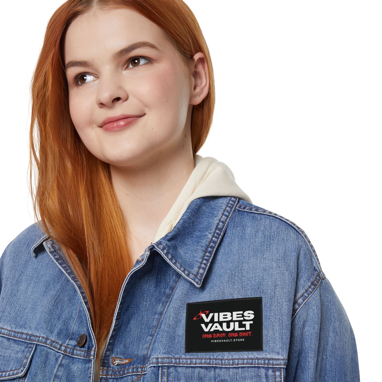 Vibes Vault Logo Iron-On Patch with Starburst