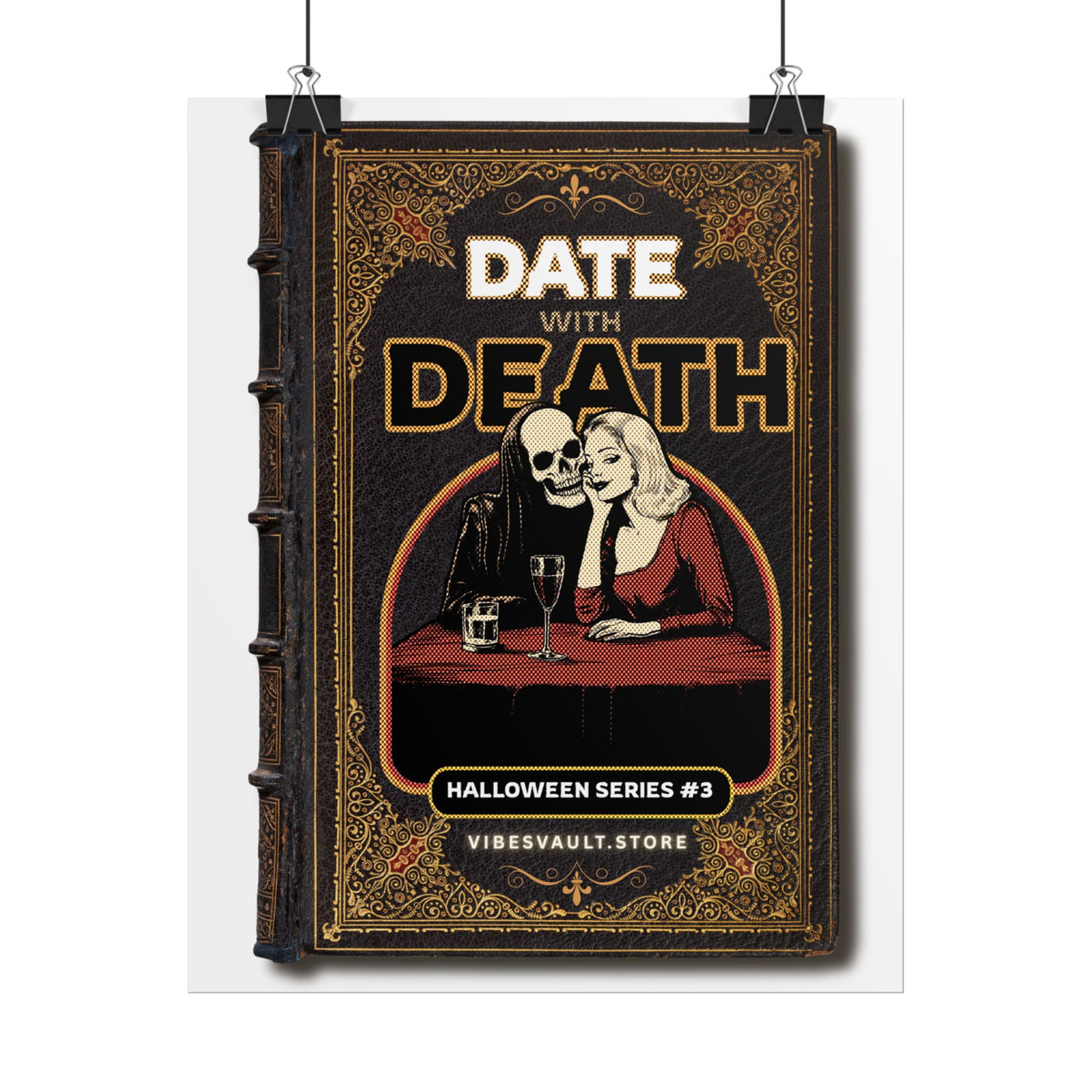 Date with Death Poster - Book Cover - Halloween Fall - Decorations