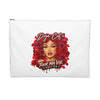 Rose Mosaic Portrait Accessory Pouch