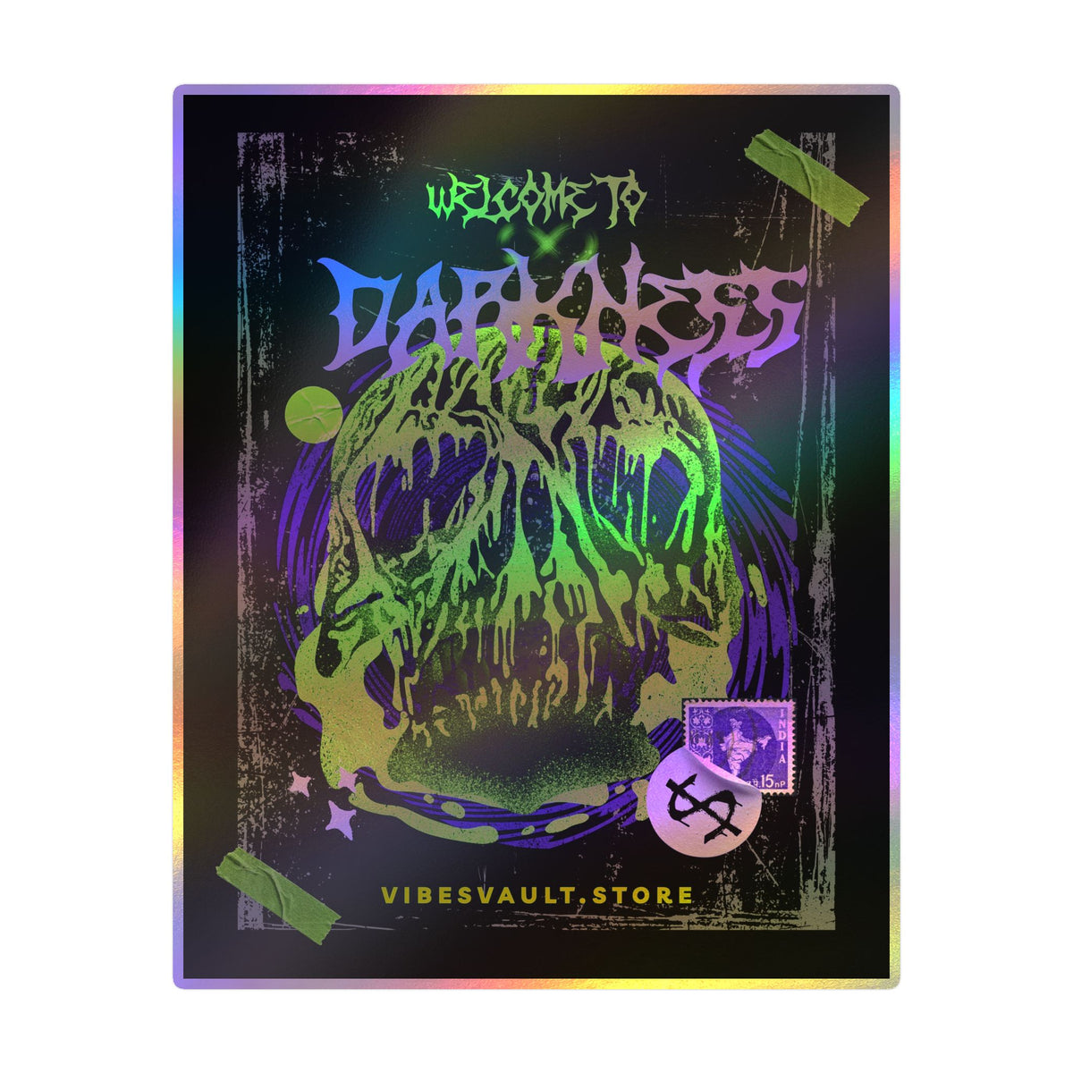 Welcome to Darkness Skull Kiss-Cut Vinyl Decal- Street Vibes — Halloween 2026