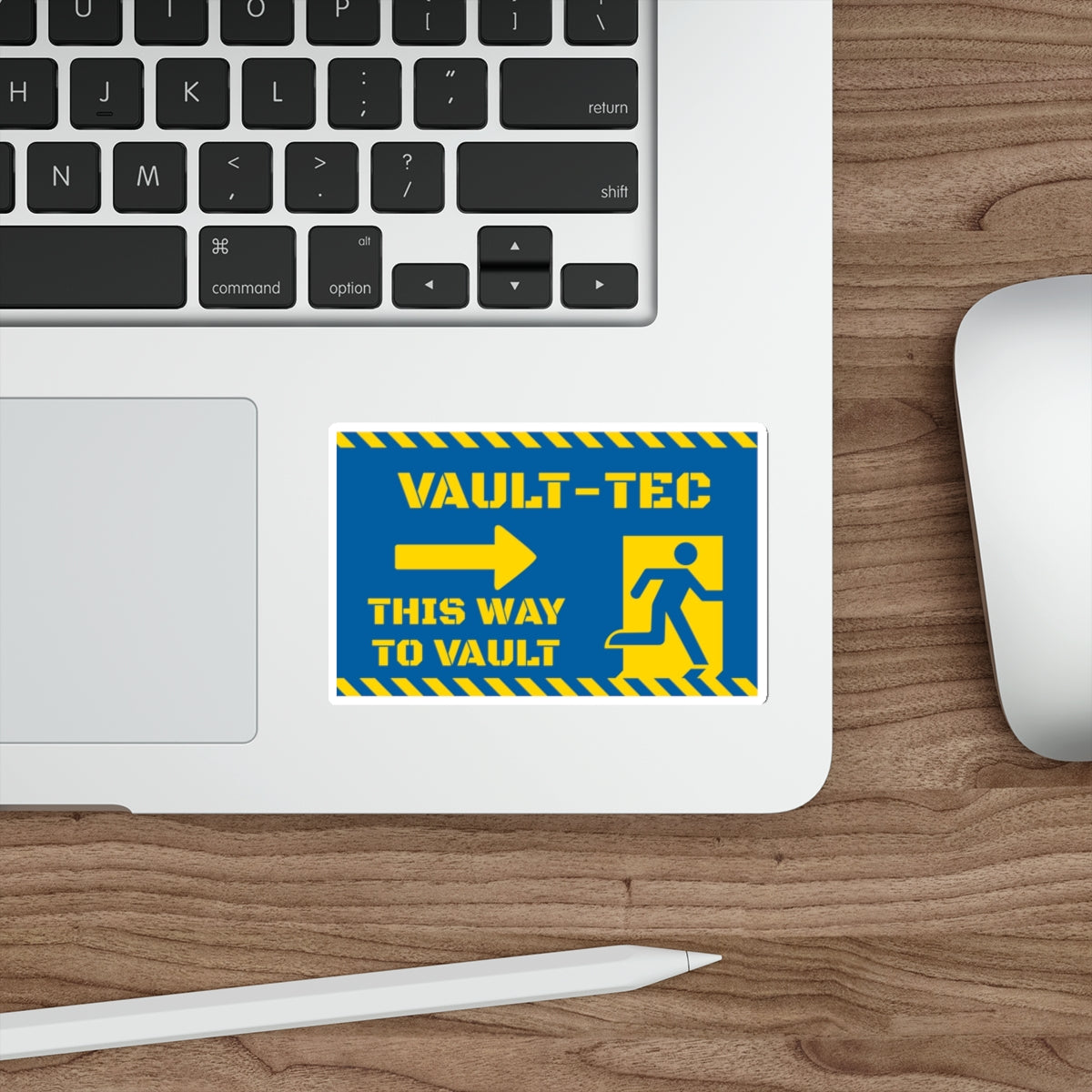 Vault-Tec Fallout Shelter "This Way to Vault" Die-Cut Sticker