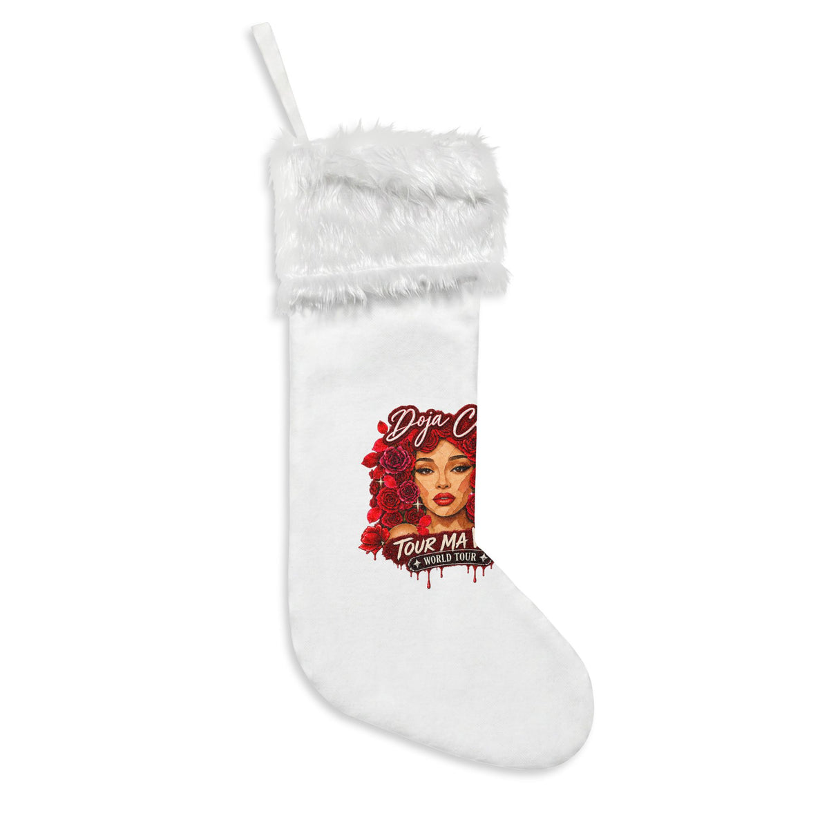 Rose Mosaic Portrait Christmas Stockings (Flannel)